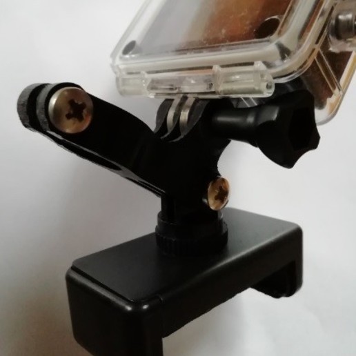 Download STL file Ski Pole Camera Bracket Selfie Stick & Phone Holder